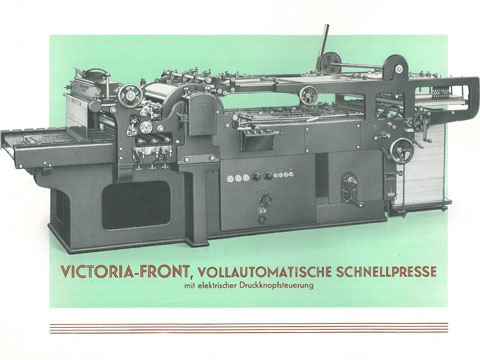 Maszyna drukarska "Gudrun" (Rys.: Muzeum Sztuki drukarskiej w Lipsku