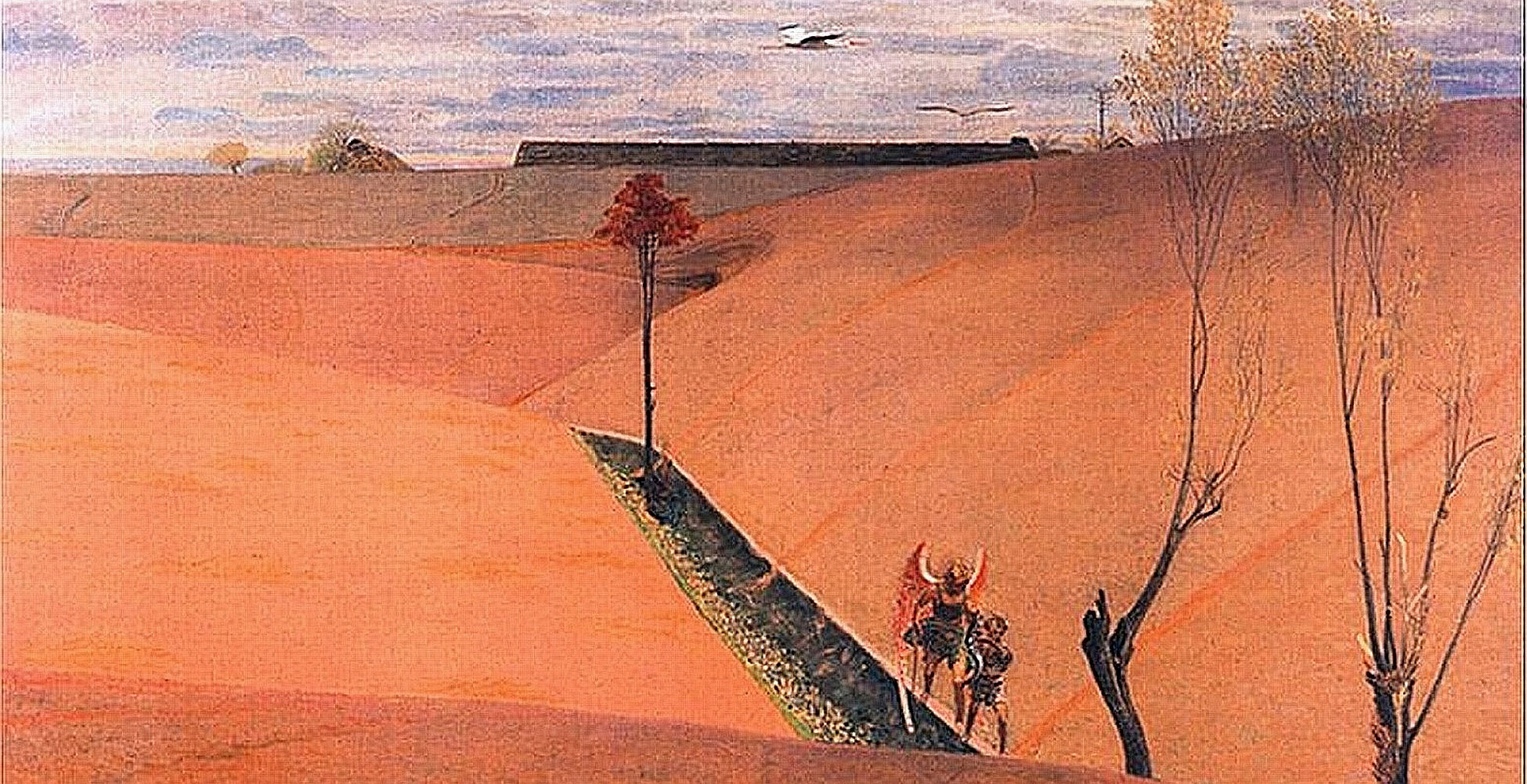 Jacek Malczewski; Wiosna. Krajobraz z Tobiaszem;(Rys.: 1904. Olej na ptnie. 76 x 97 cm.Muzeum Narodowe w Poznaniu)